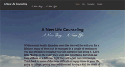 Desktop Screenshot of anewlifecounseling.com