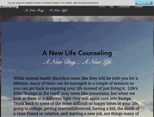 Tablet Screenshot of anewlifecounseling.com